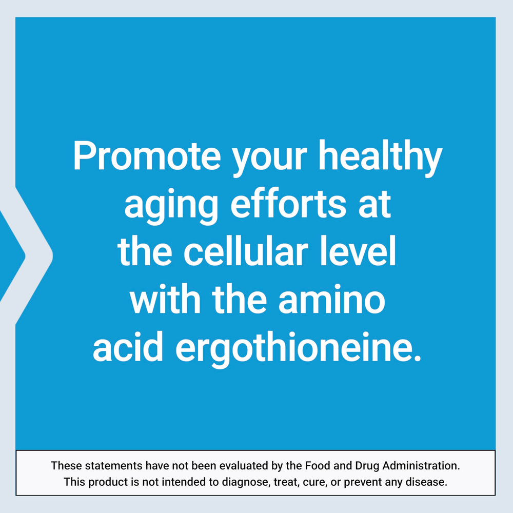Life Extension Essential Youth L-Ergothioneine: caja con detalle de producto