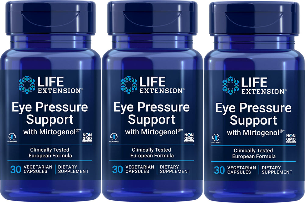 Life Extension Eye Pressure Support bottle for daily eye comfort.