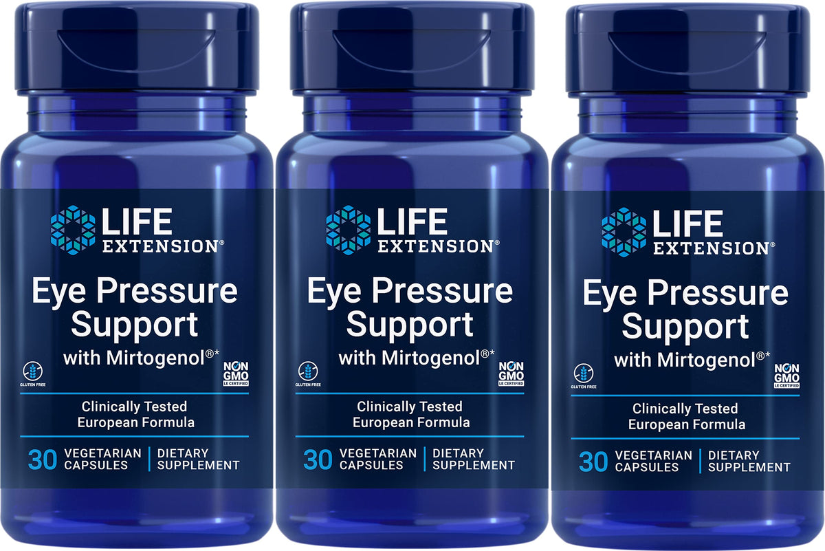 Life Extension Eye Pressure Support bottle for daily eye comfort.