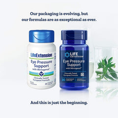 Life Extension Eye Pressure Support Mirtogenol capsules supporting eye health.