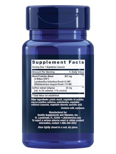 Life Extension FlorAssist capsules close-up highlighting convenient daily probiotic intake