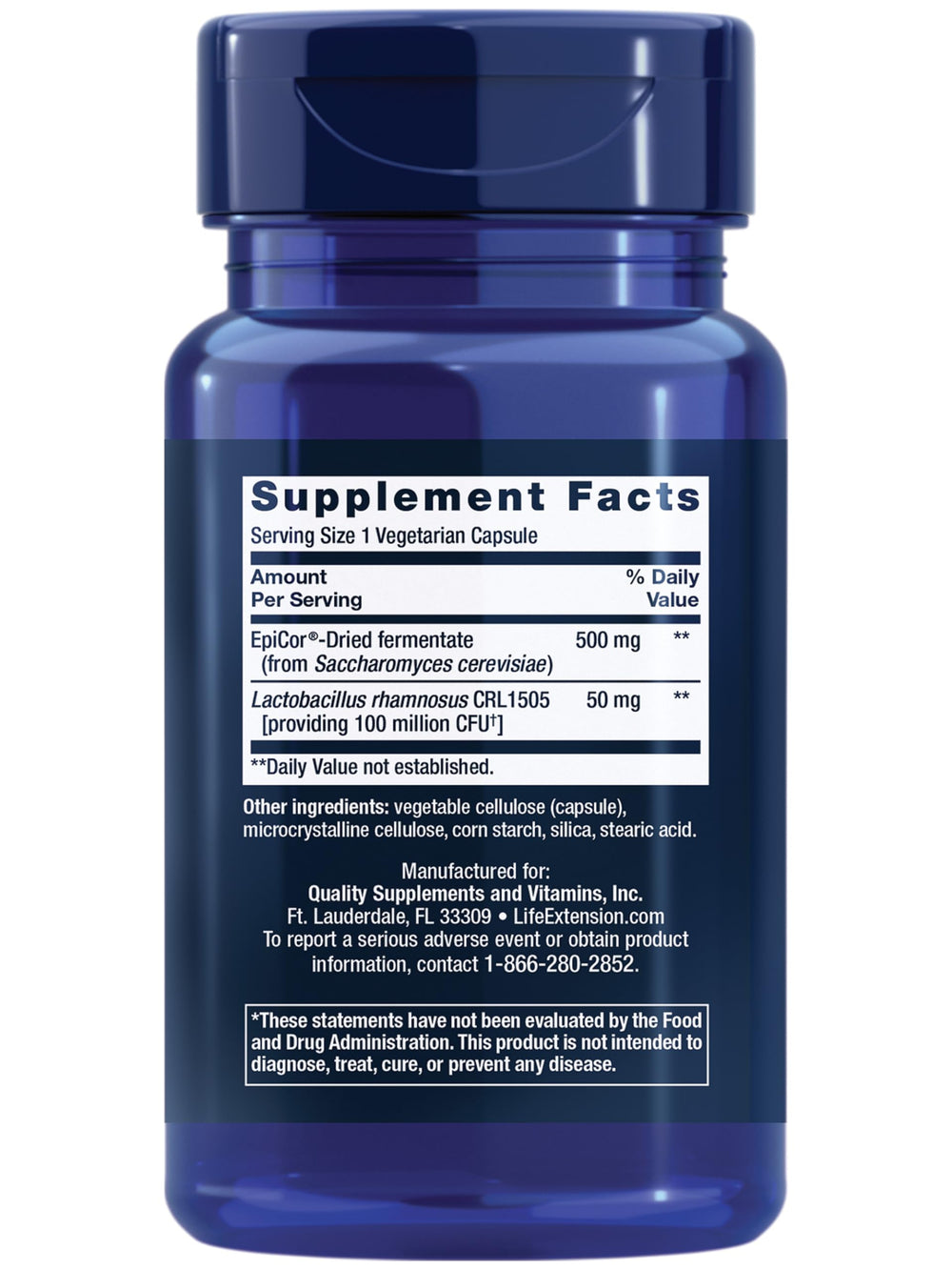 Close-up of FlorAssist capsules showing vegetarian formula for daily immune support.
