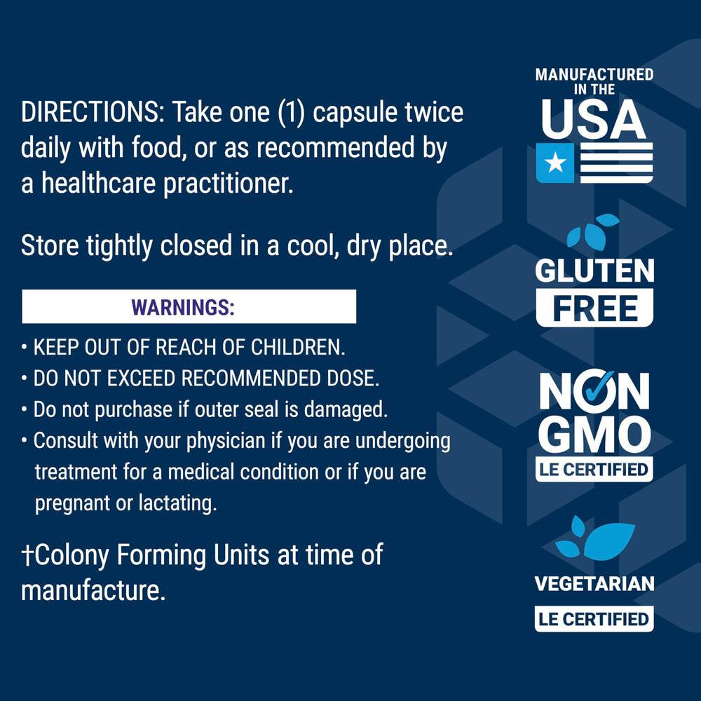 FloraAssist Heart Health non-GMO marker on the packaging for transparency