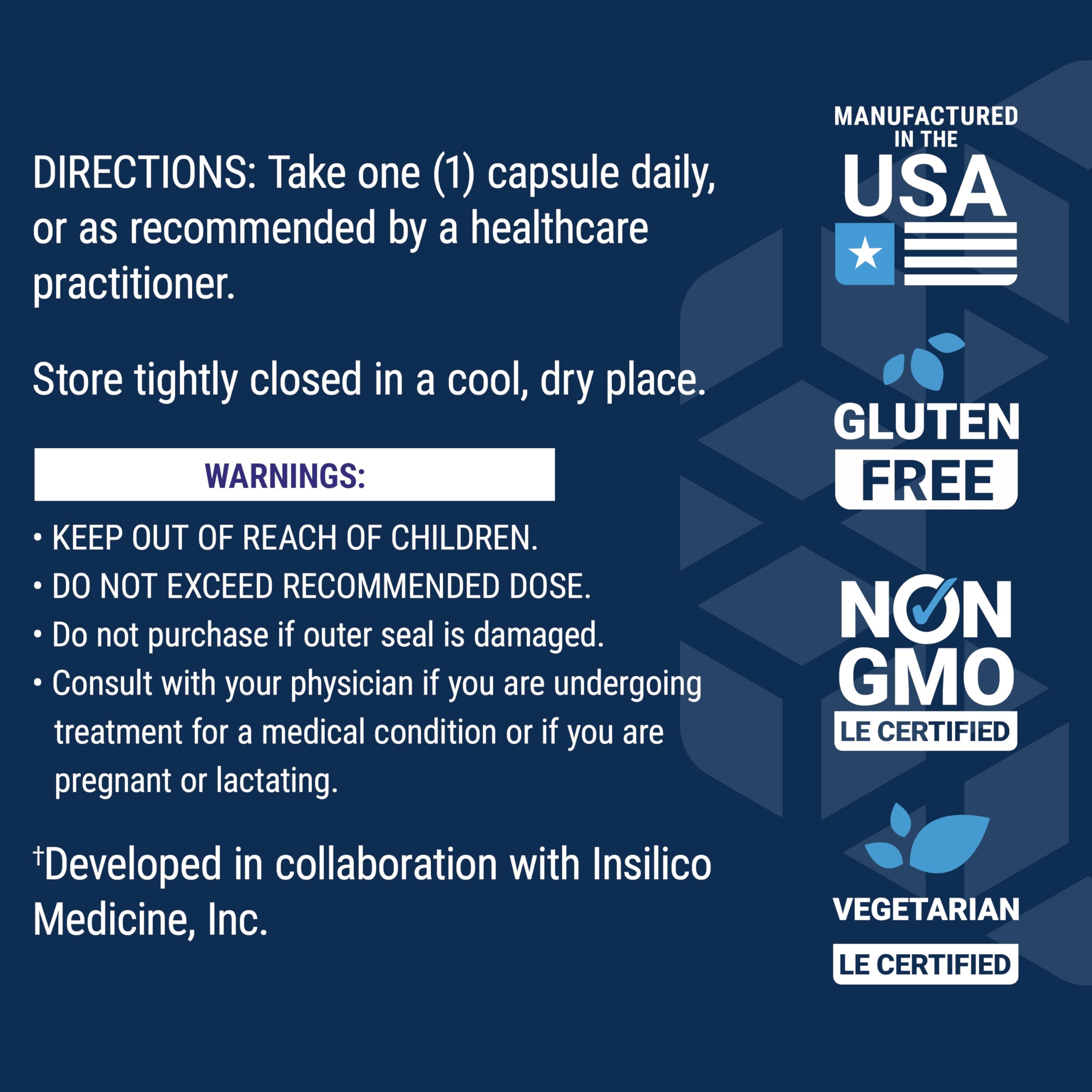 Made in the USA badge on GEROPROTECT Autophagy Renew supports quality and consistency.