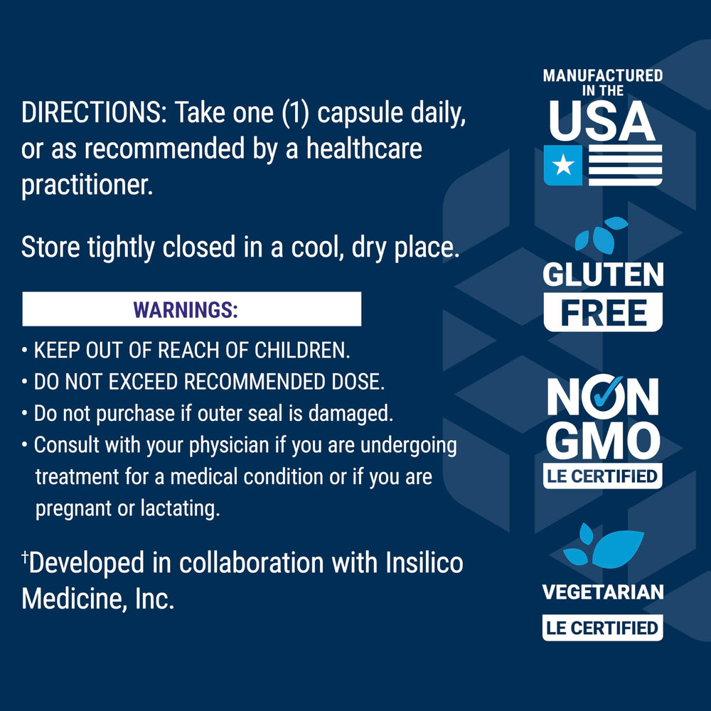 Made in the USA badge on GEROPROTECT Autophagy Renew supports quality and consistency.