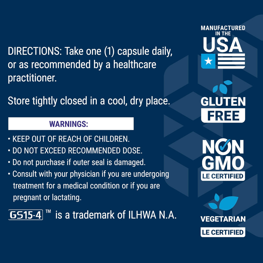 Life Extension Ginseng Energy Boost gluten-free mark reinforces suitability for sensitive diets.