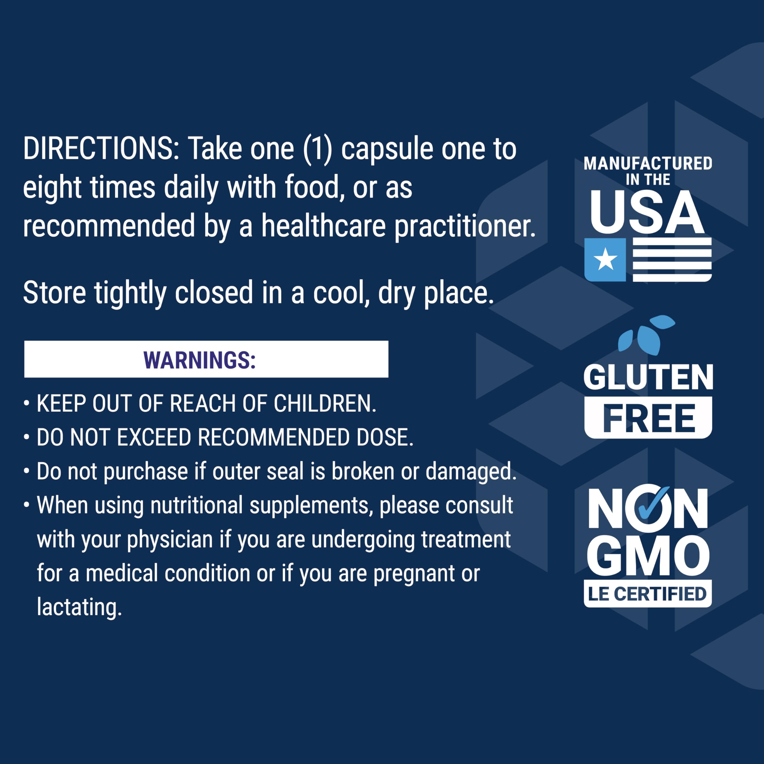 Clear dosage instruction graphic promotes daily use consistency