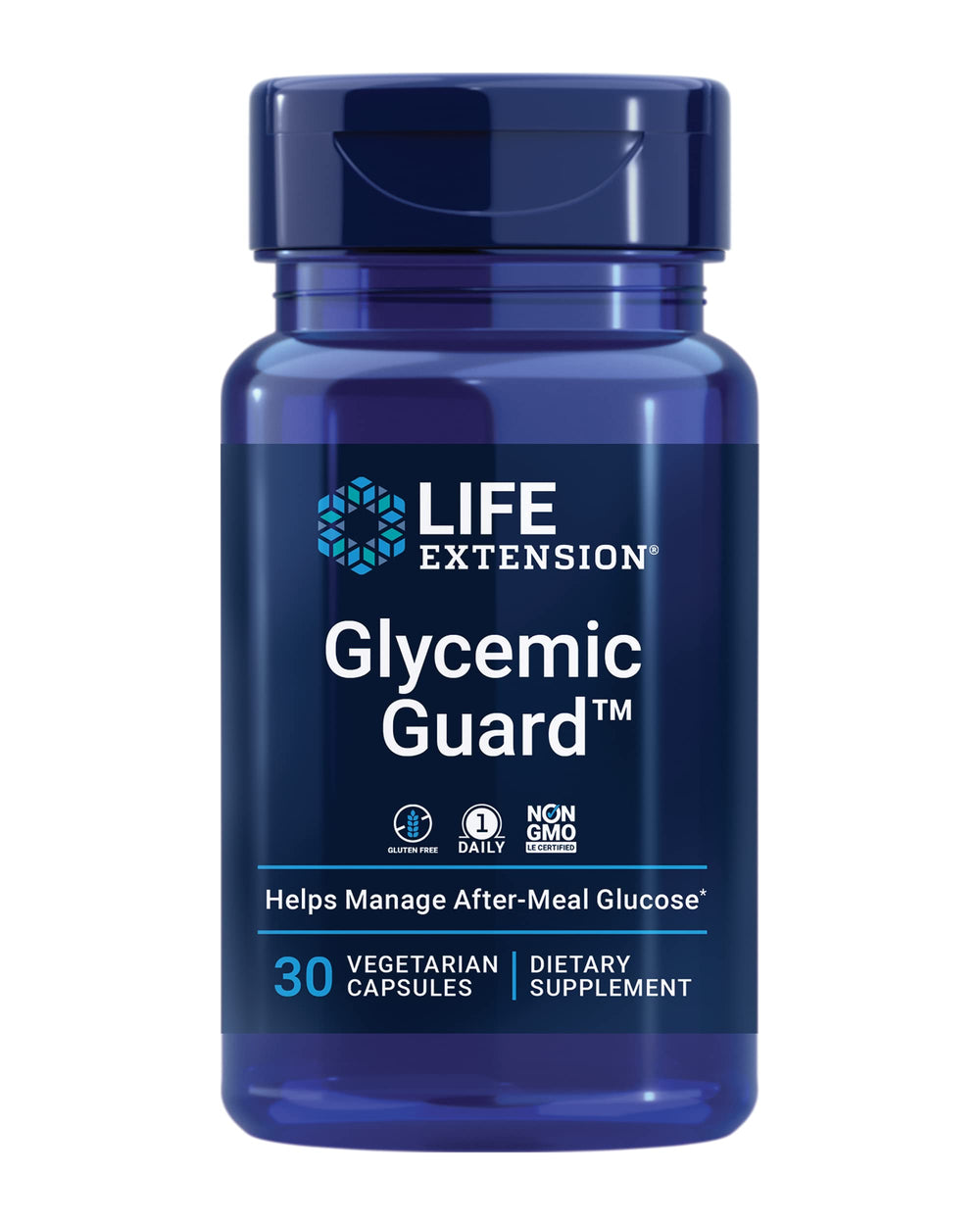 Life Extension Glycemic Guard maqui berry capsule supports post-meal balance.