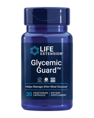 Life Extension Glycemic Guard maqui berry capsule supports post-meal balance.