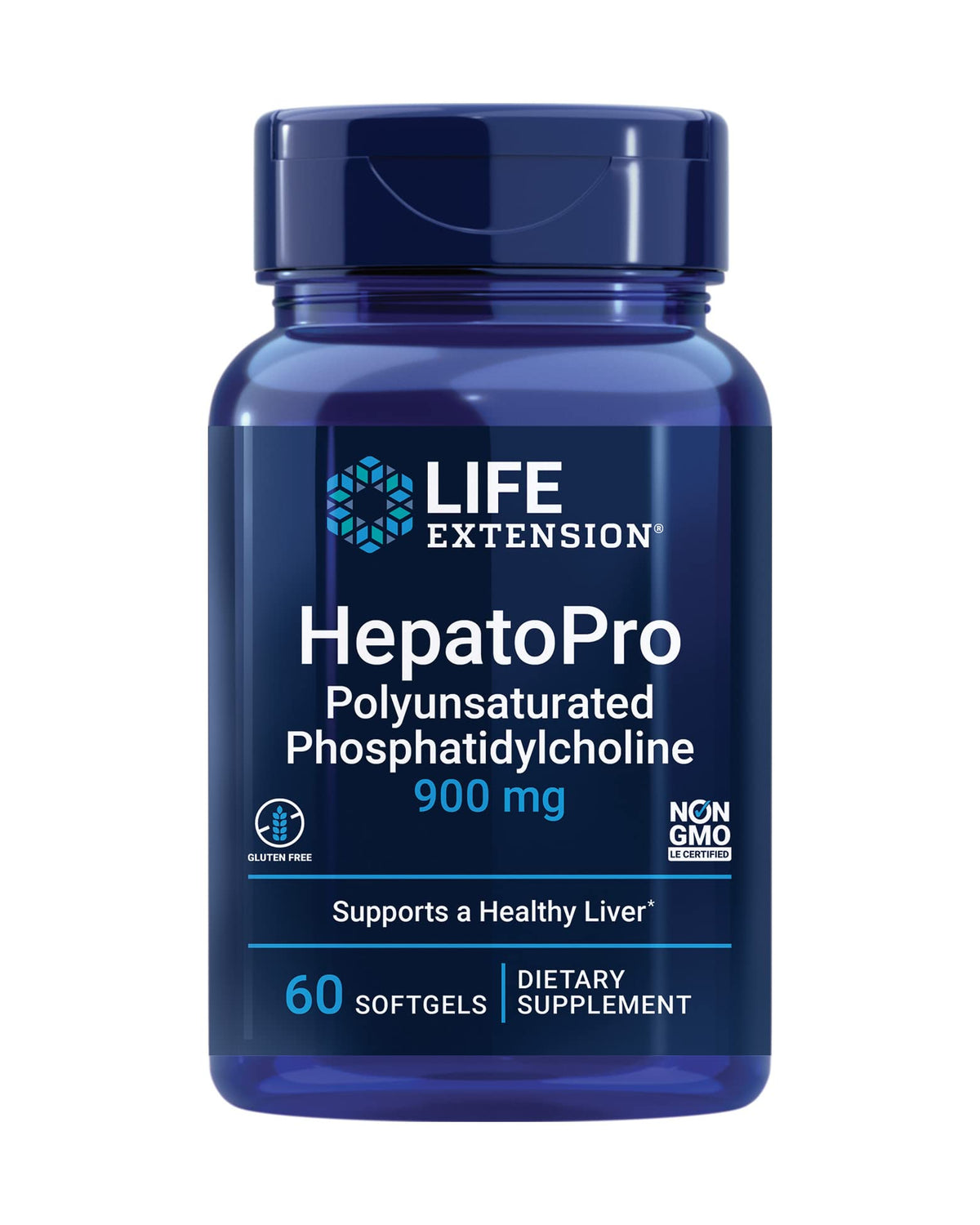 Life Extension HepatoPro bottle with PPC softgels may support healthy liver membranes.