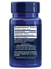 Life Extension Huperzine A capsules close-up for cognitive support.