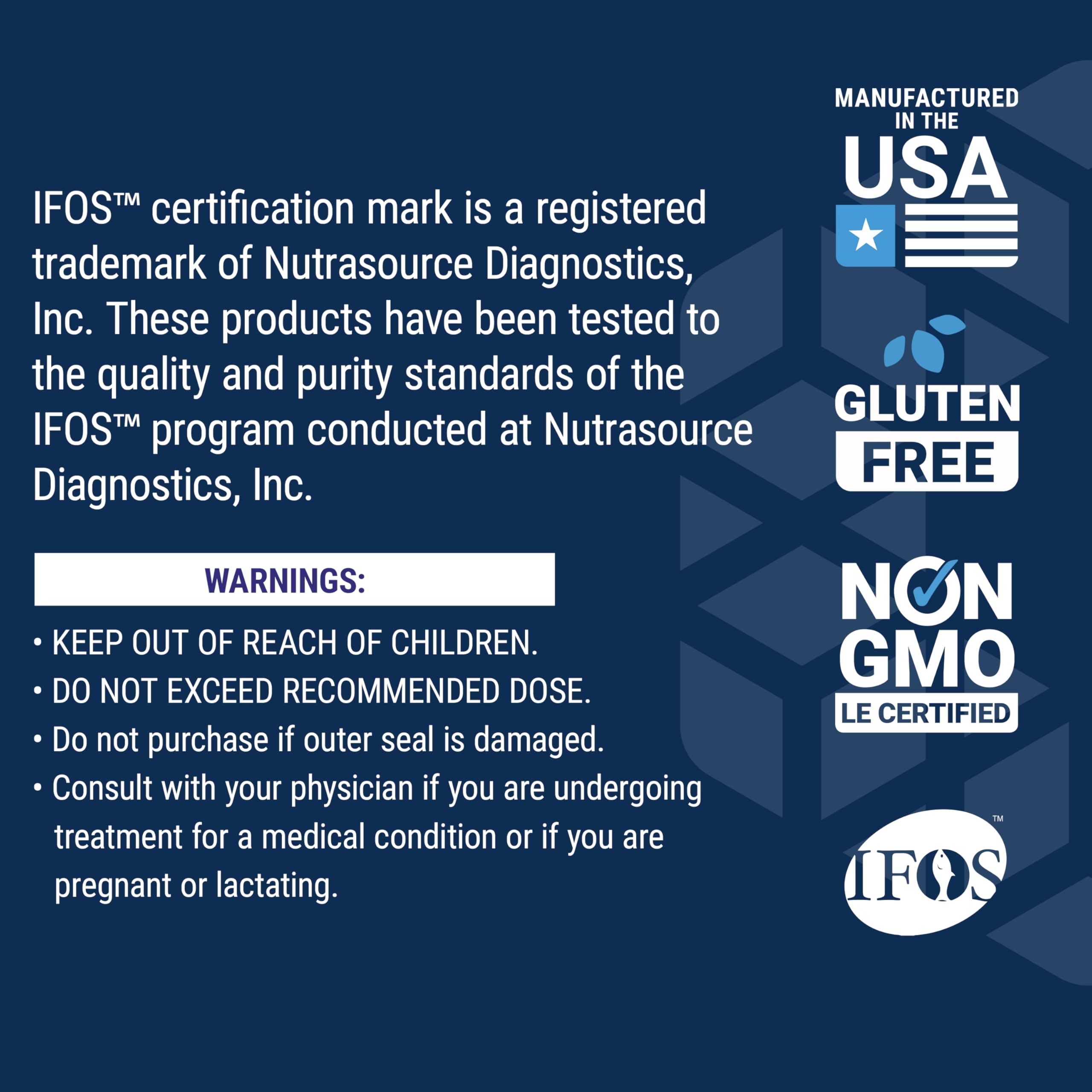 Life Extension IFOS 5-star certification badge suggests high-quality fish oil
