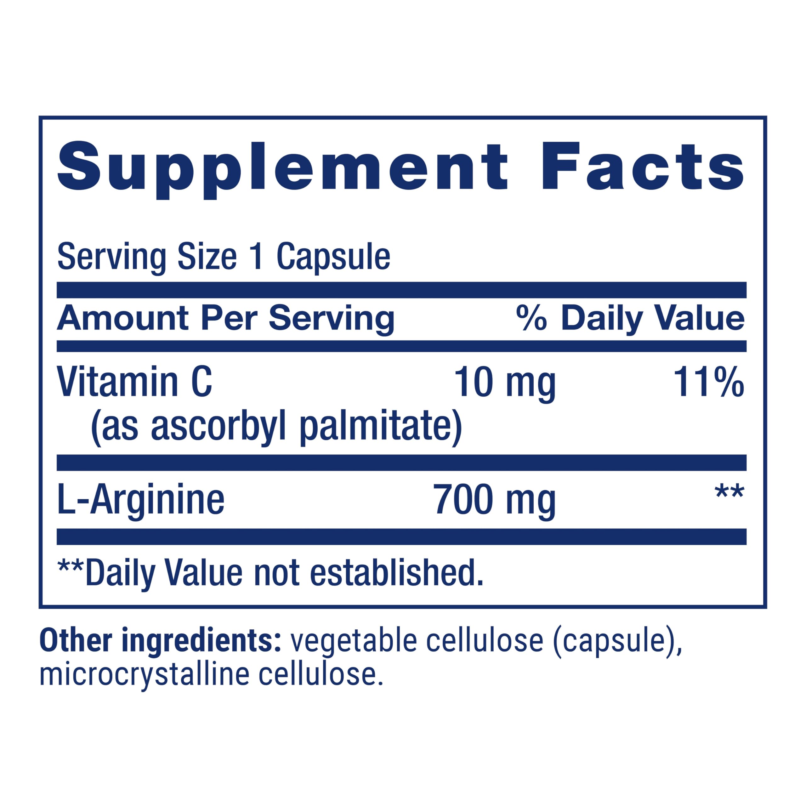 Life Extension L-Arginine Caps tablets arranged for easy once-daily dosing.