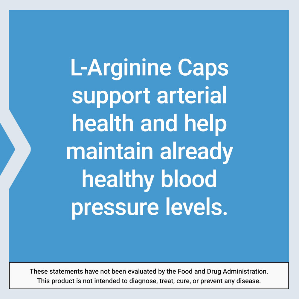 Life Extension L-Arginine Caps vitamin C note highlights antioxidant support and immune health potential.