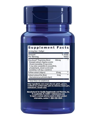 Life Extension MacuGuard softgels closeup showing easy daily eye nutrition