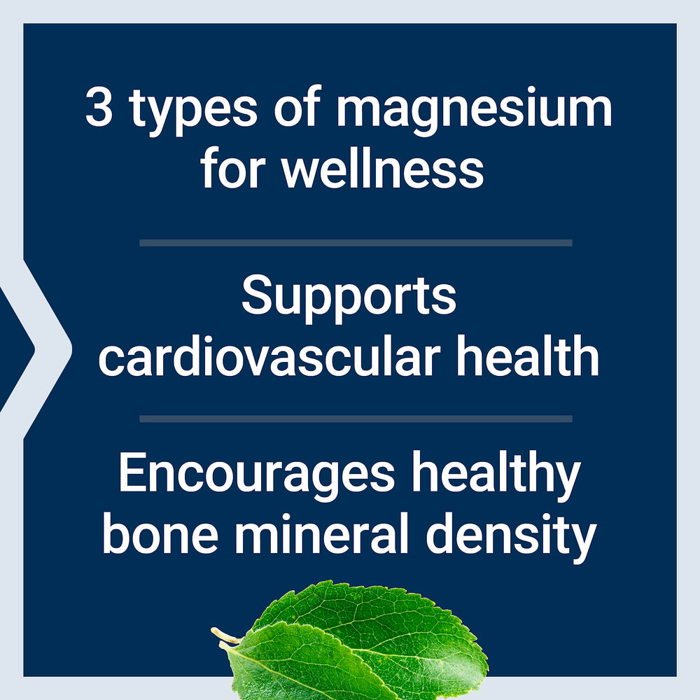 Life Extension Magnesium Caps label view showing 500 mg and triple magnesium blend.