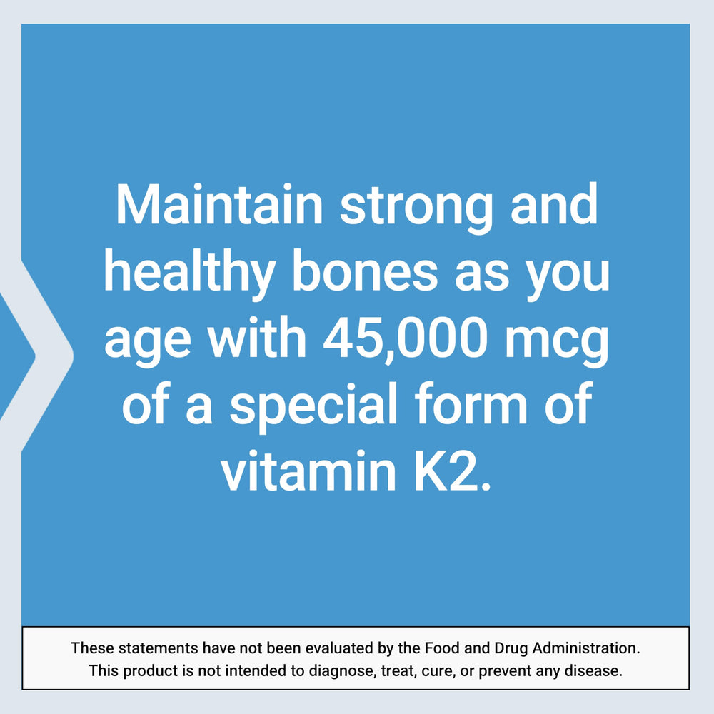 Life Extension Mega Vitamin K2 USA-made badge signals quality manufacturing.