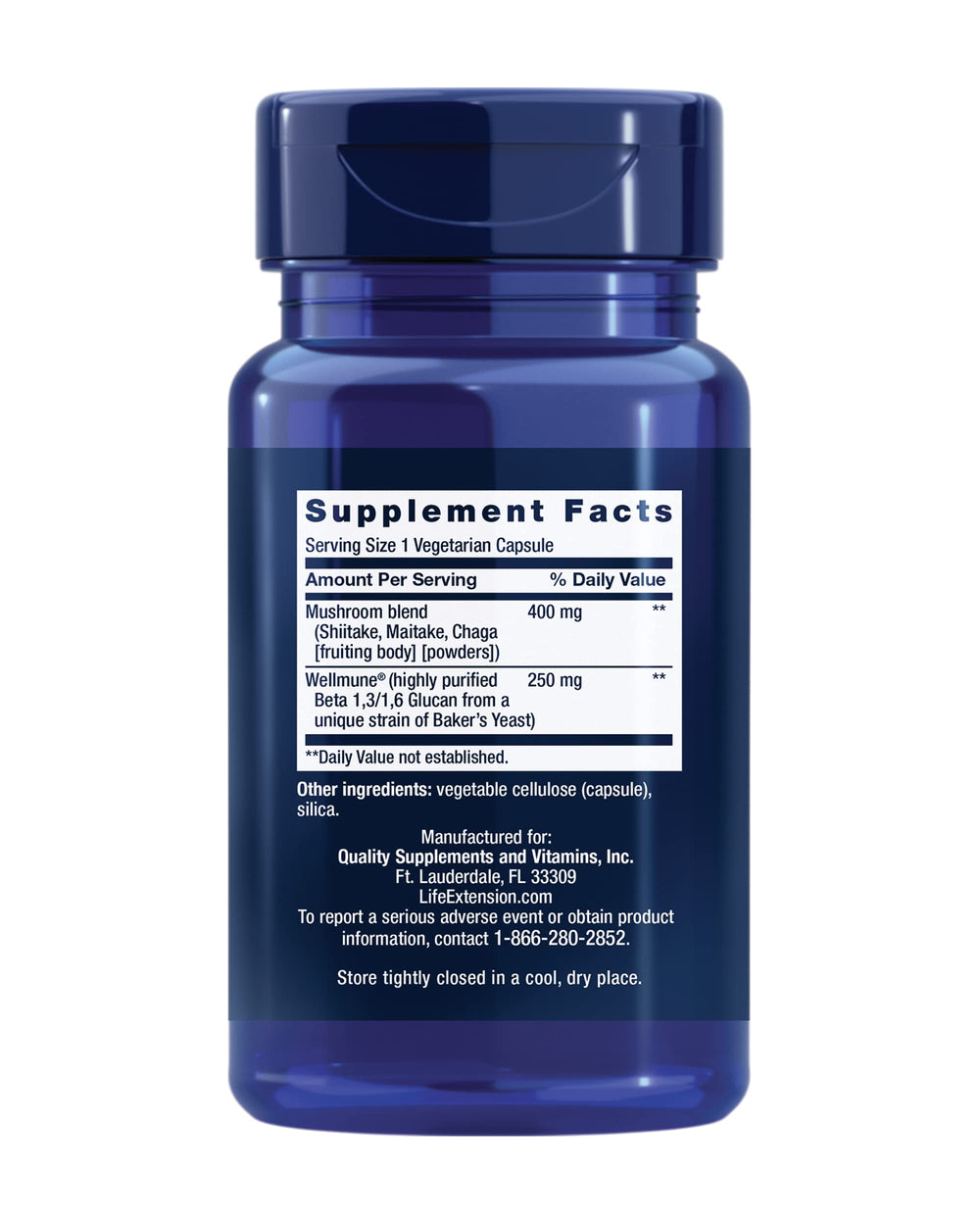 Life Extension Mushroom Immune capsules for daily immune support and consistency.