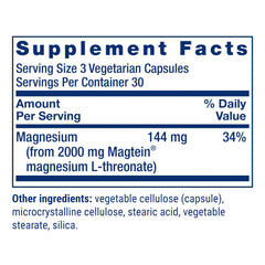 Close-up of Life Extension Neuro-Mag capsules showing easy-to-swallow design