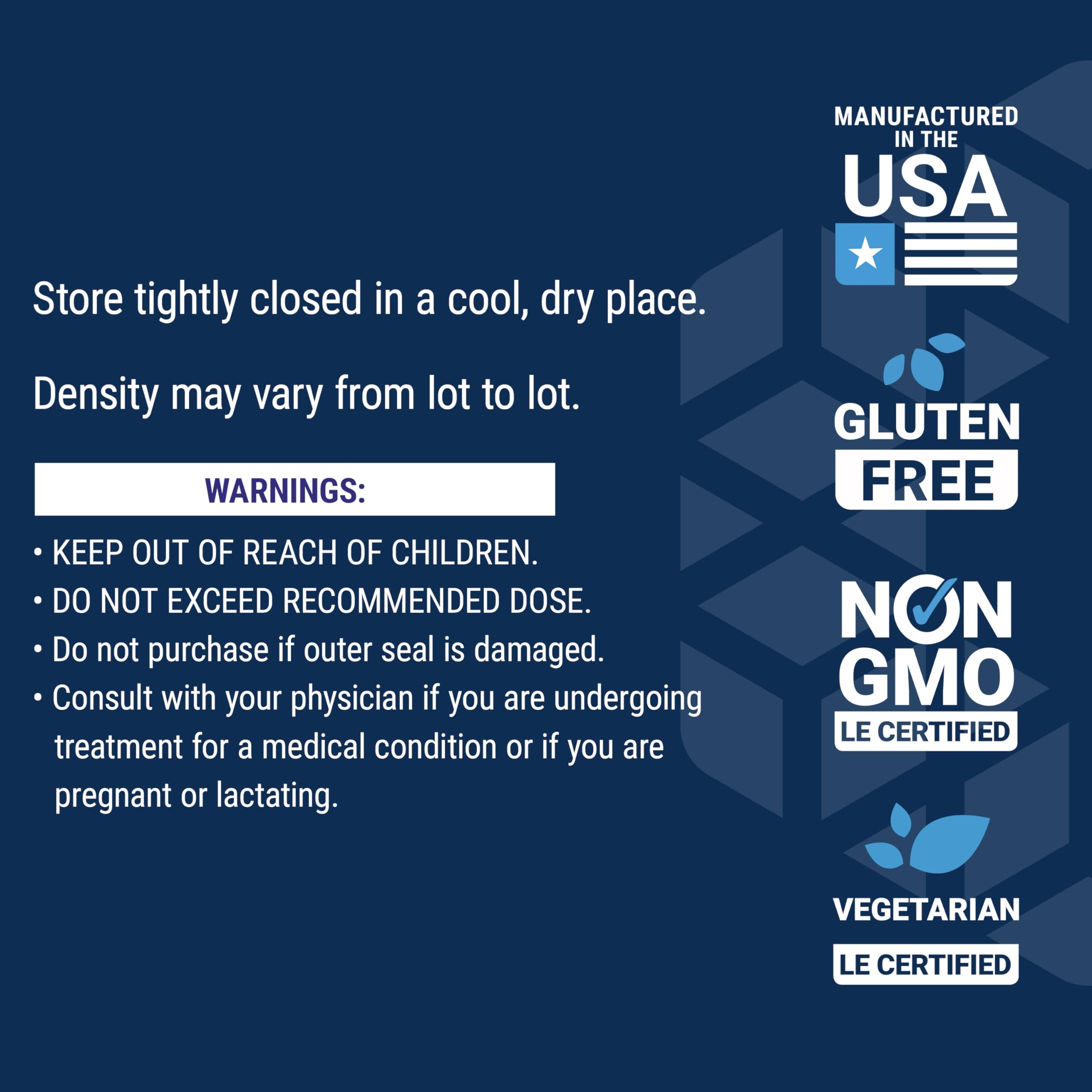 Life Extension Neuro-Mag ingredients-label — gluten-free, non-GMO, vegetarian formulation.