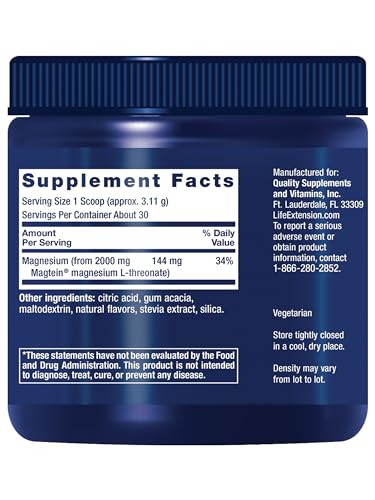 Life Extension Neuro-Mag Tropical Punch powder-dispense — easy daily dosing for focus.