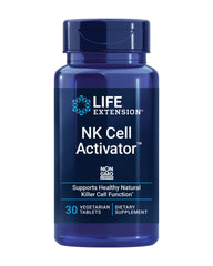 Life Extension NK Cell Activator bottle label signals easy daily immune support.