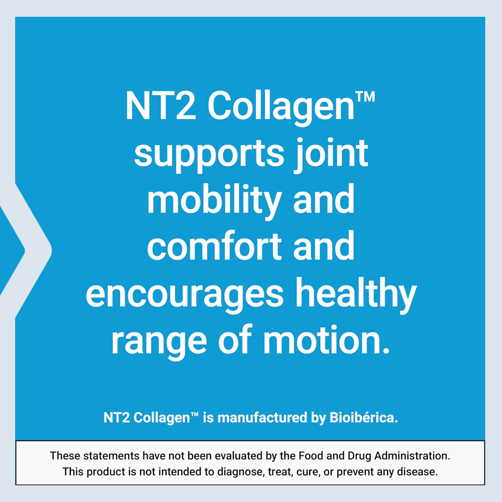 Life Extension NT2 Collagen glass of water with capsules ready to take