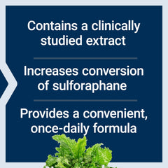Life Extension once-daily bottle offers simple daily intake for broccoli-derived compounds.