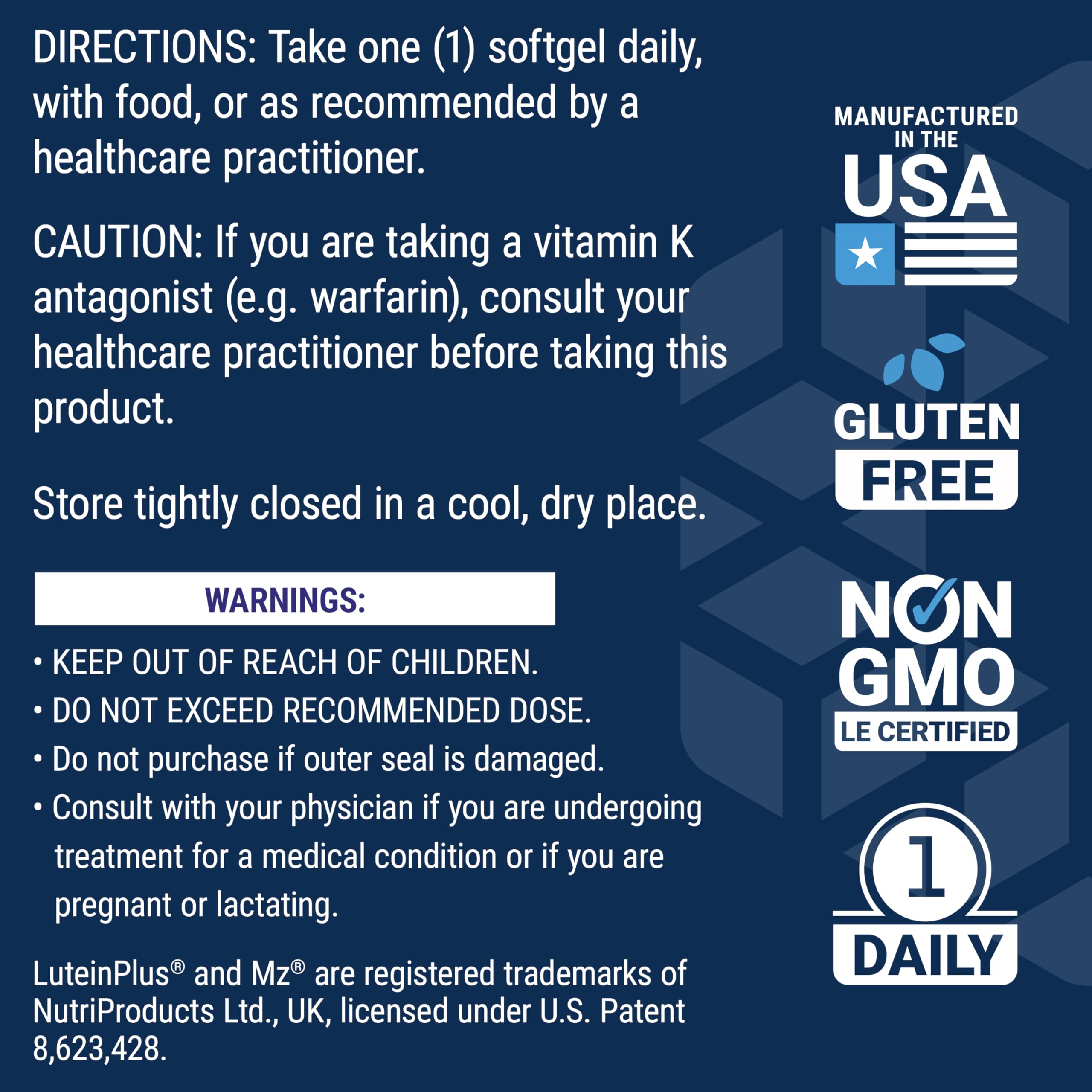 Life Extension Once-Daily Health Booster non-GMO and gluten-free notes on packaging.