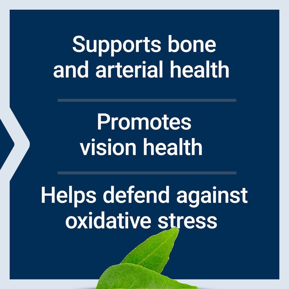 Life Extension Once-Daily Health Booster vision ingredients section featuring MacuGuard carotenoids.