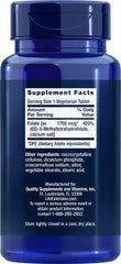 Life Extension Optimized Folate tablets close-up highlighting vegetarian capsules for daily wellness.