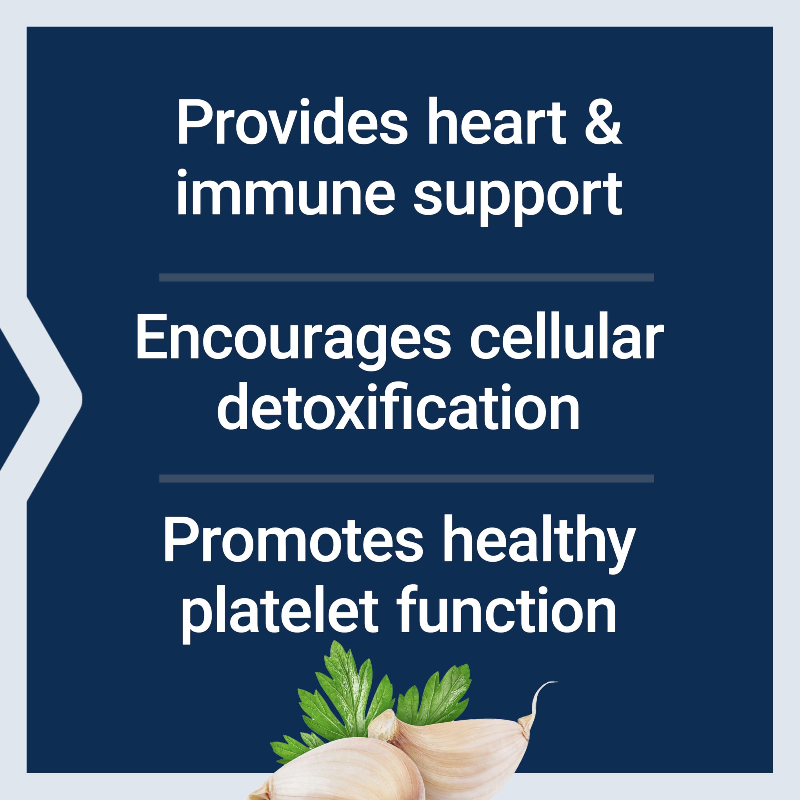 Life Extension Optimized Garlic capsules pouring from bottle for easy daily use.