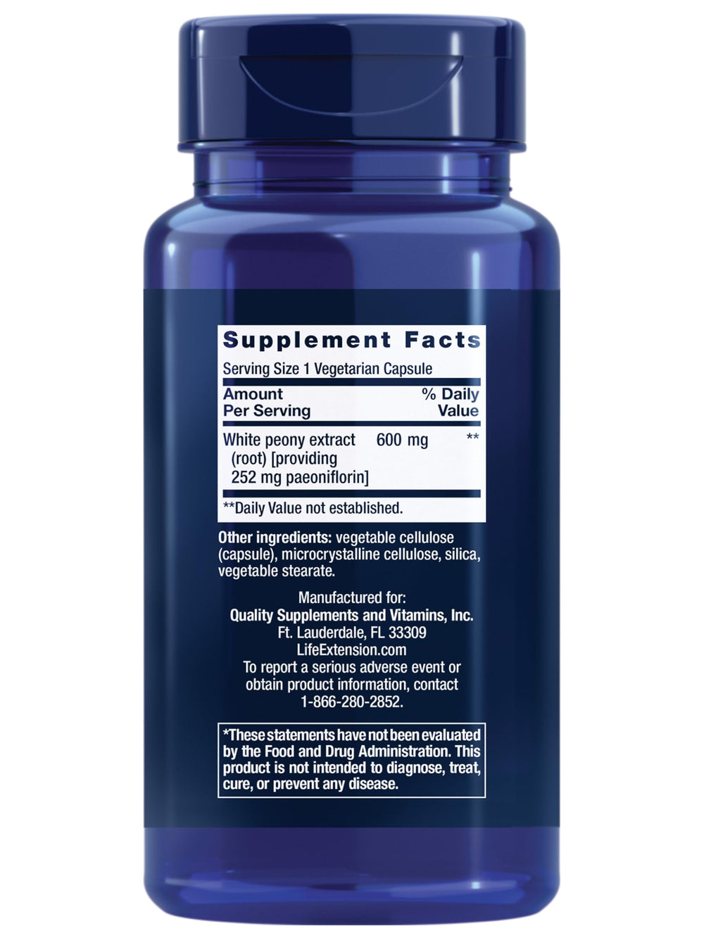 Life Extension Peony Immune capsules ready for daily immune health