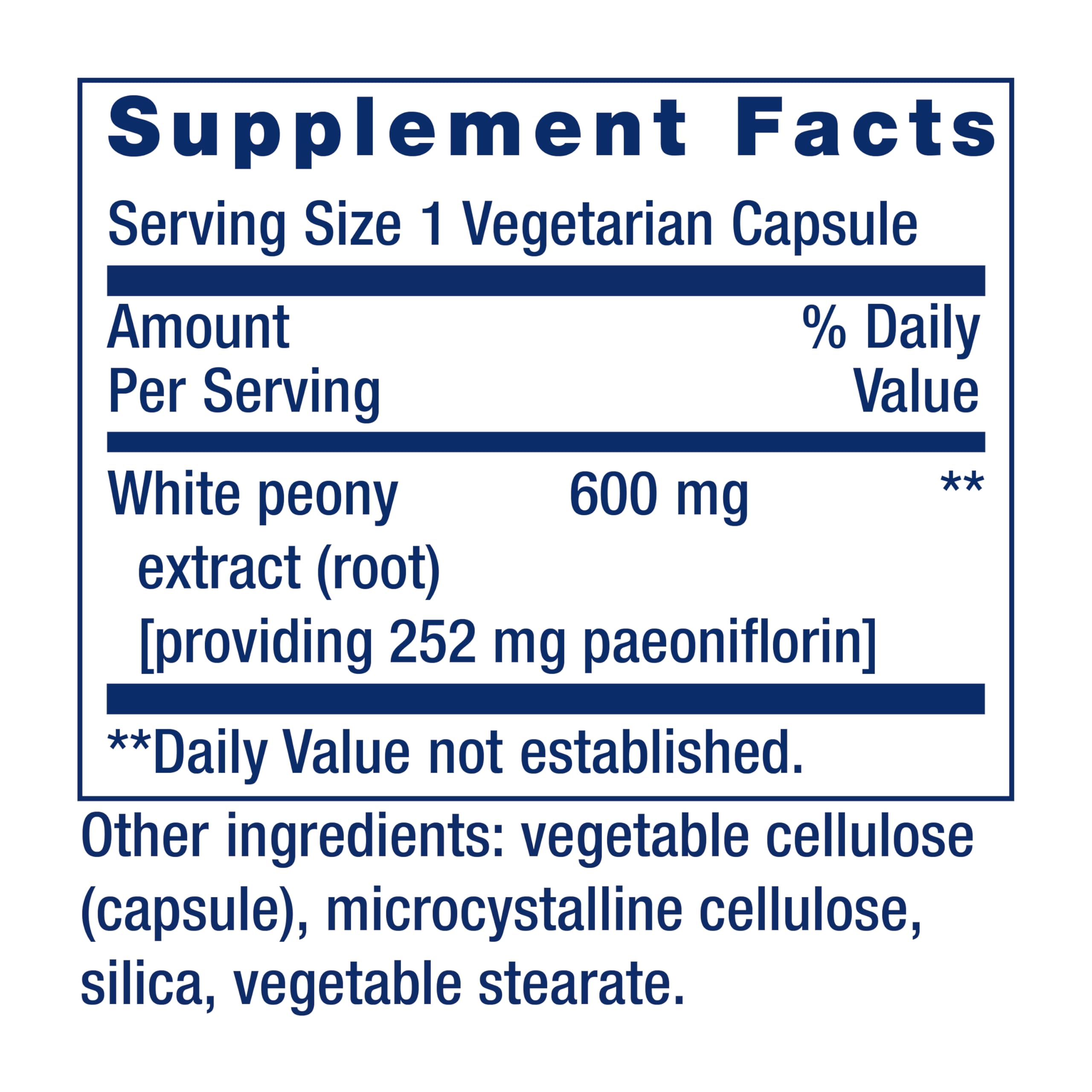 Life Extension Peony Immune label highlighting gluten-free and non-GMO features