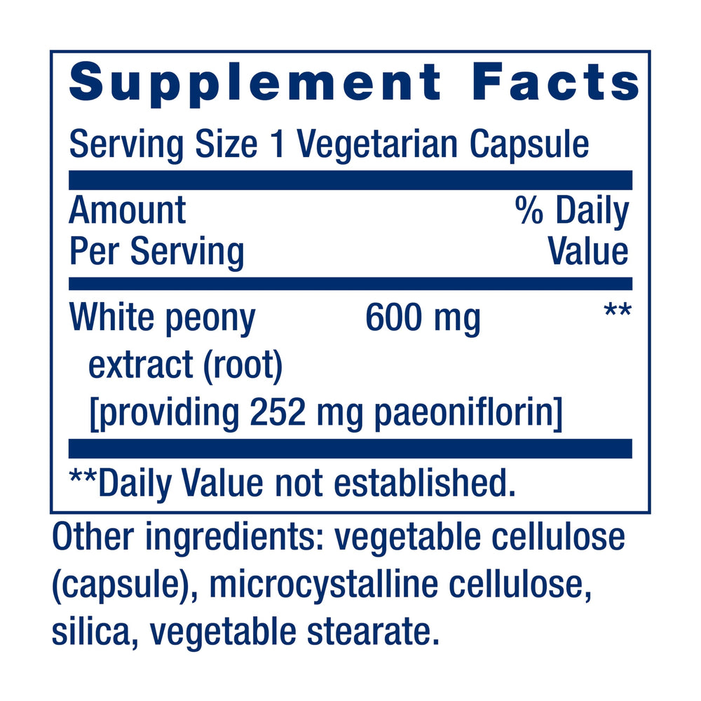 Life Extension Peony Immune label highlighting gluten-free and non-GMO features