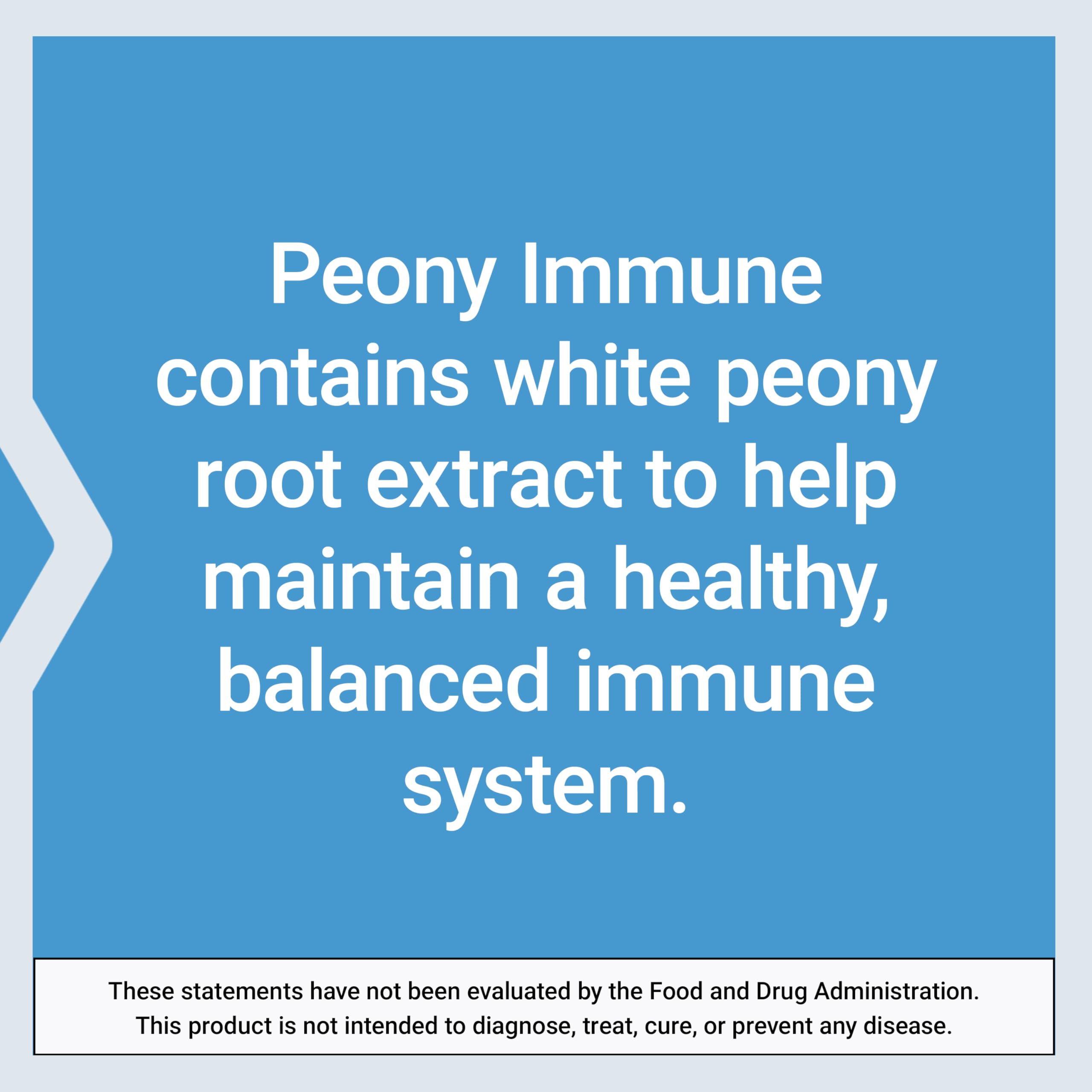 Life Extension Peony Immune non-GMO feature shown in a clear icon