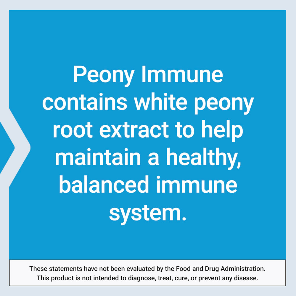 Life Extension Peony Immune non-GMO feature shown in a clear icon