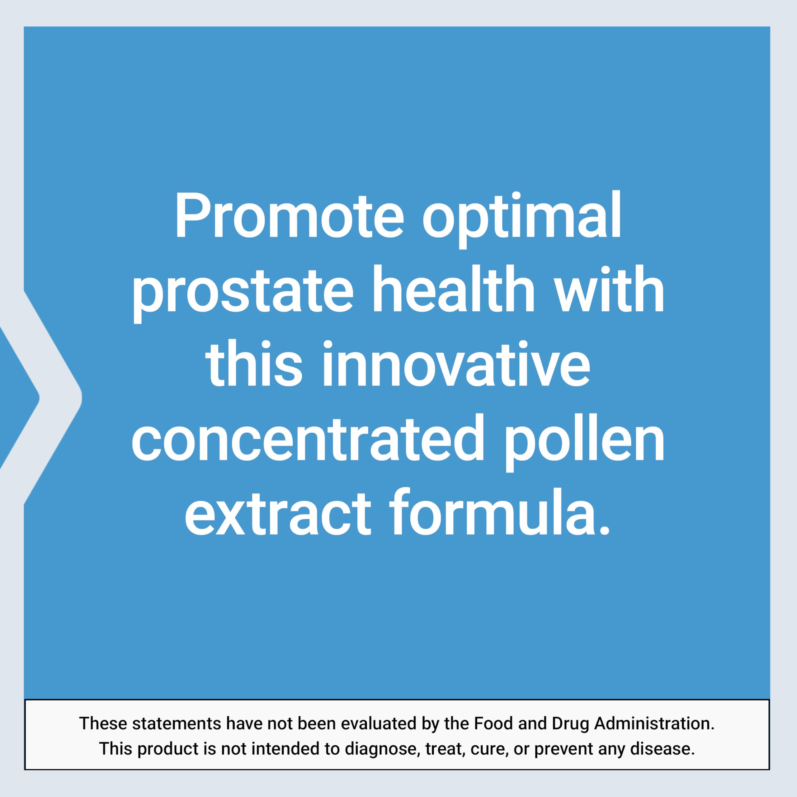 Packaging highlights USA-made production and CoA availability for ProstaPollen.