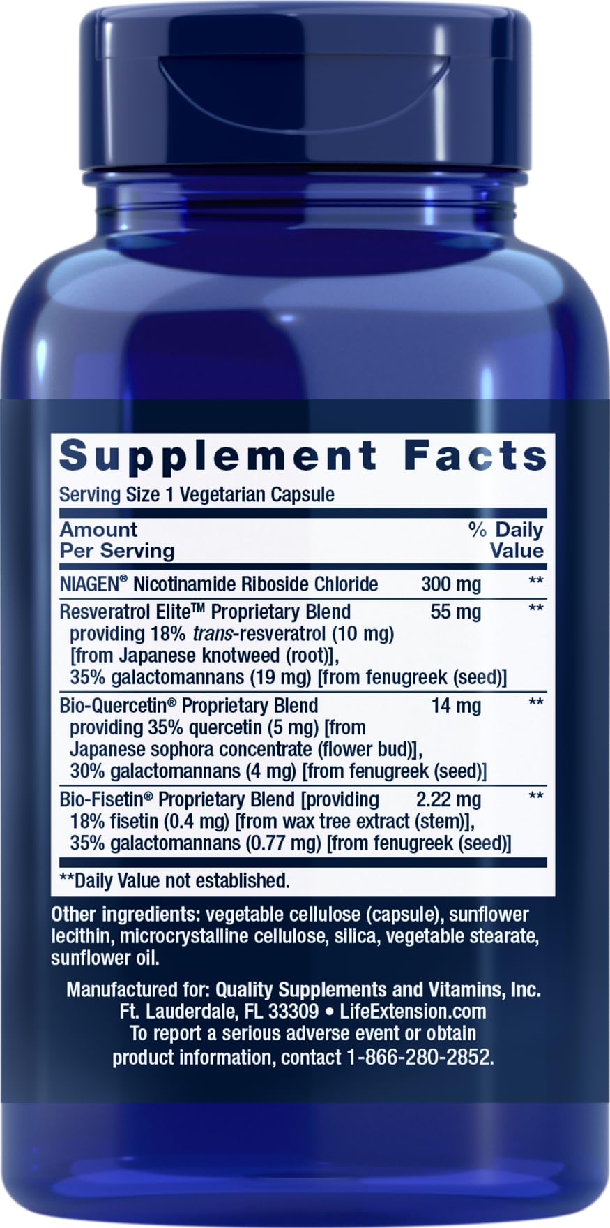 Life Extension Resveratrol Elite pills ready to support oxidative stress defenses.
