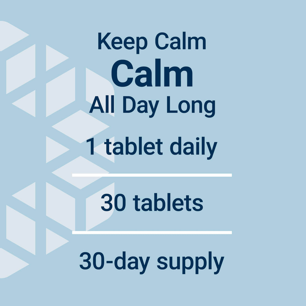 Extended-release graphic illustrating all-day calm from Theanine XR
