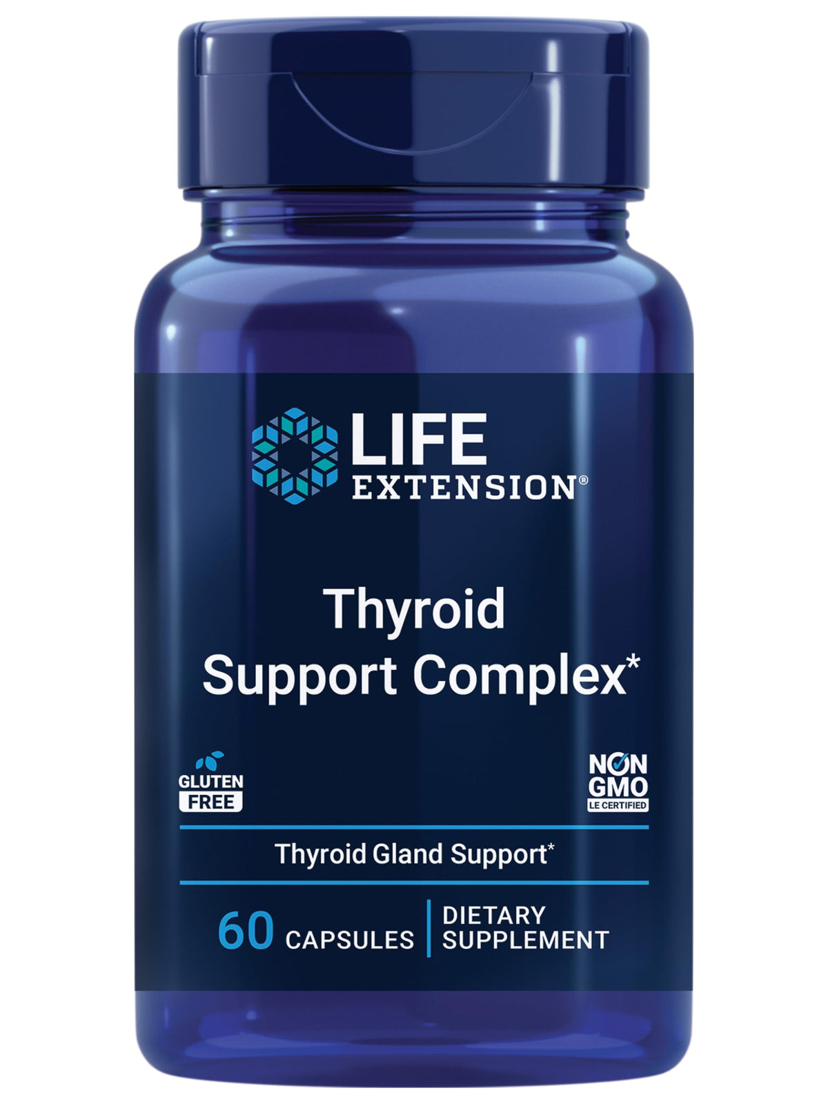 Life Extension Thyroid Support Complex bottle front for daily energy and balance