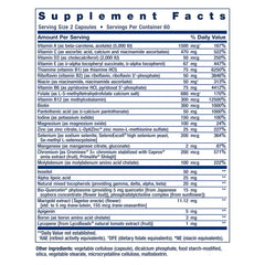 Life Extension Two-Per-Day capsules close-up highlighting essential vitamins and minerals