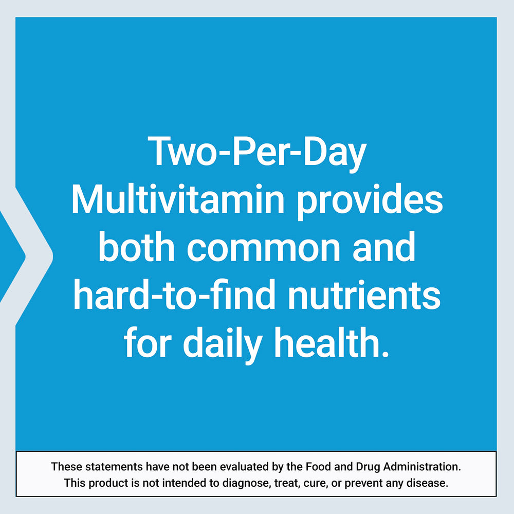 Life Extension Two-Per-Day ingredients list emphasizes B vitamins and minerals