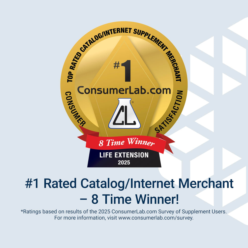 Life Extension Made in USA badge hints at rigorous quality control