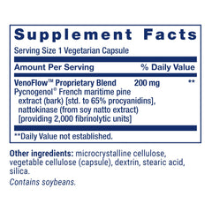 Life Extension VenoFlow capsules close-up highlighting easy daily intake