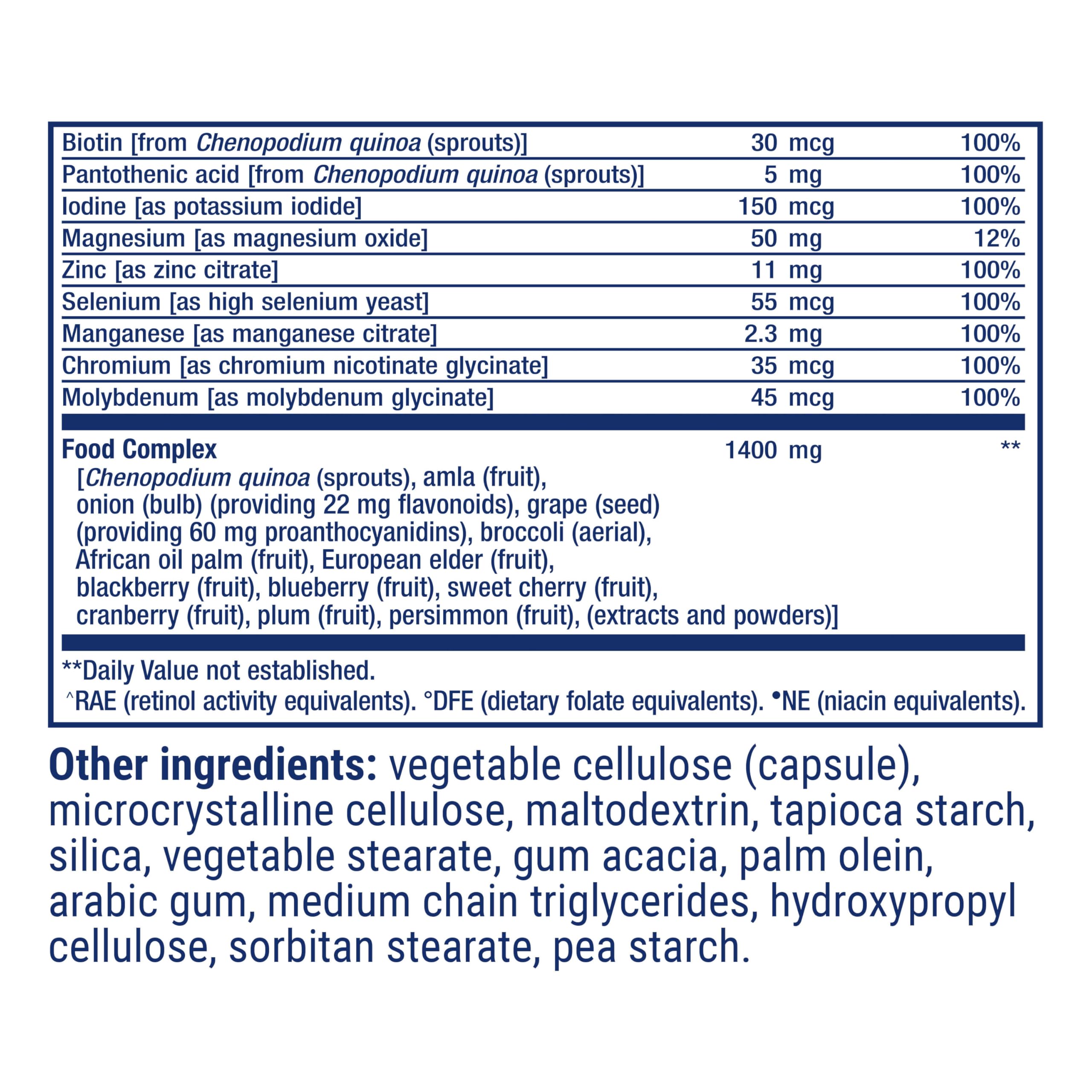 Made in USA badge highlights quality and safety of Life Extension multivitamin.