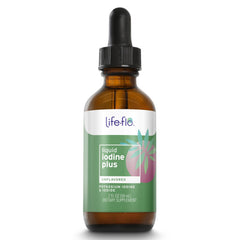Life-FLO Iodine Plus Drops bottle with dropper for easy daily use
