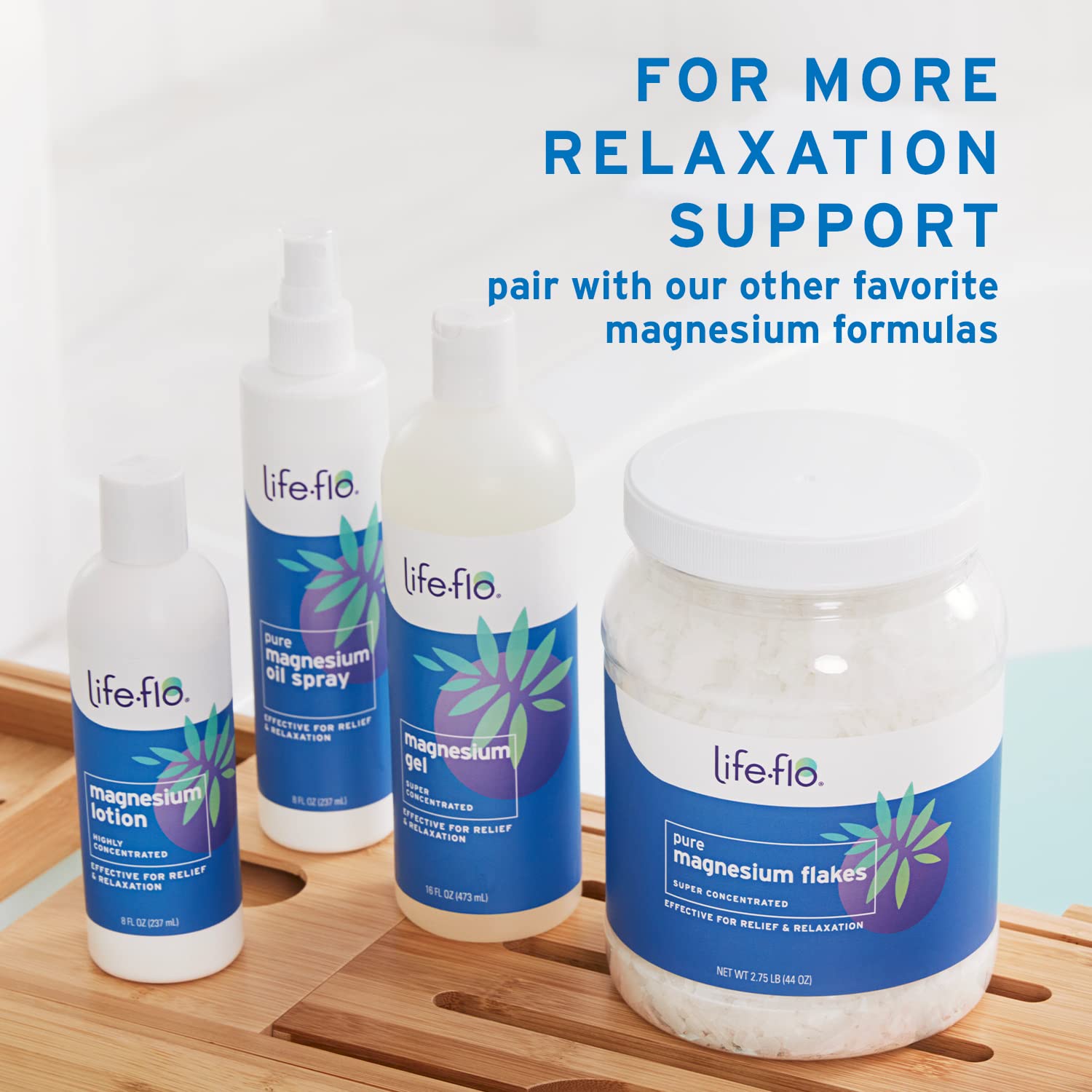Life Flo Magnesium Gel family use promotes gentle care for adults and kids.