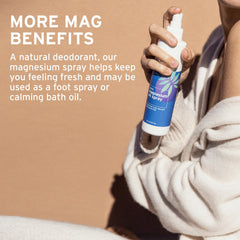 Life-Flo magnesium oil absorption demonstrated on skin after massage.