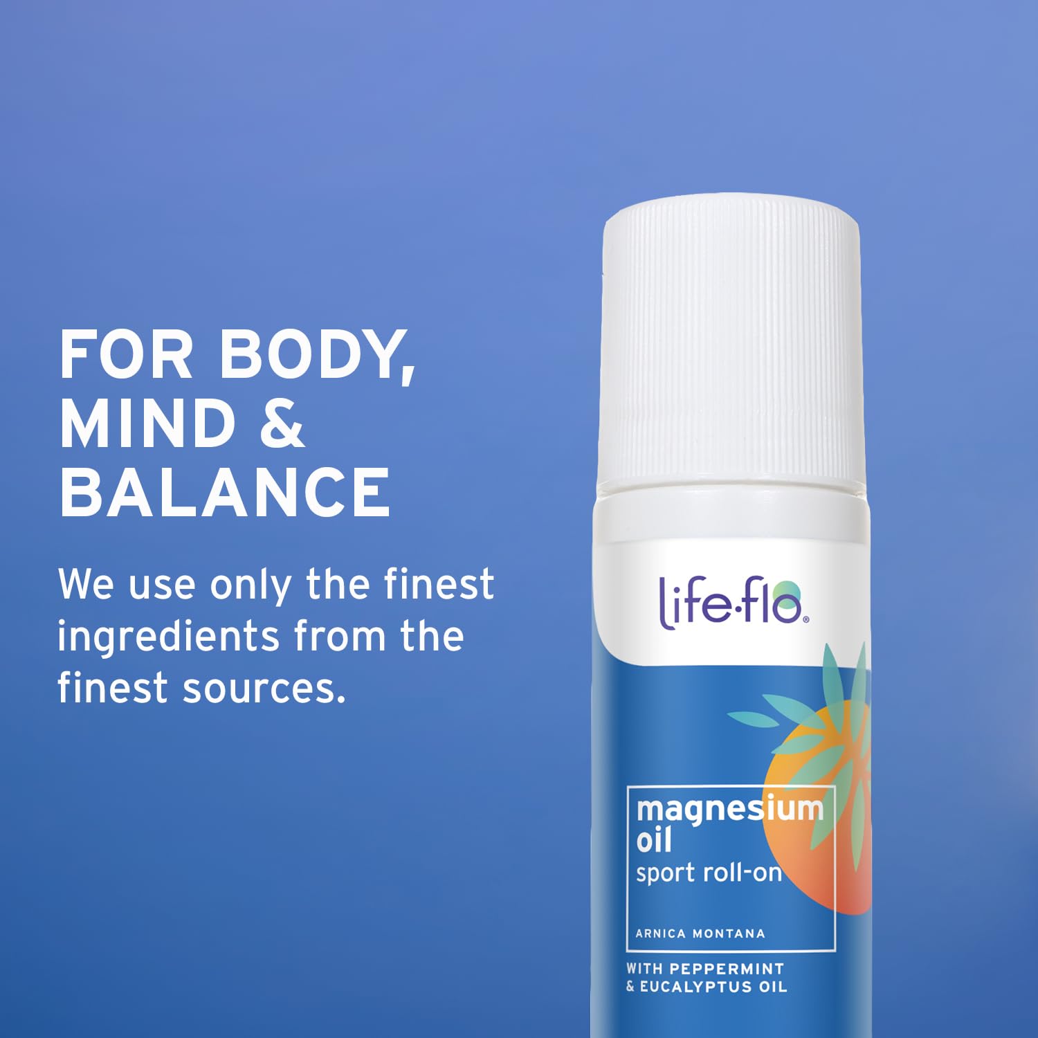 Life-Flo Magnesium Oil Sport Roll-On ideal for back and shoulders after sport.